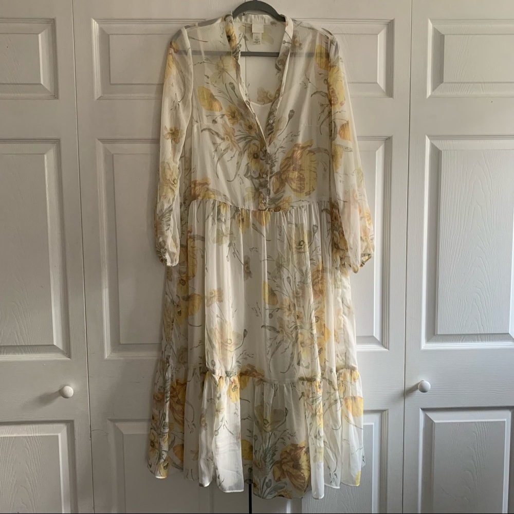 Two Piece Floral Maxi Dress